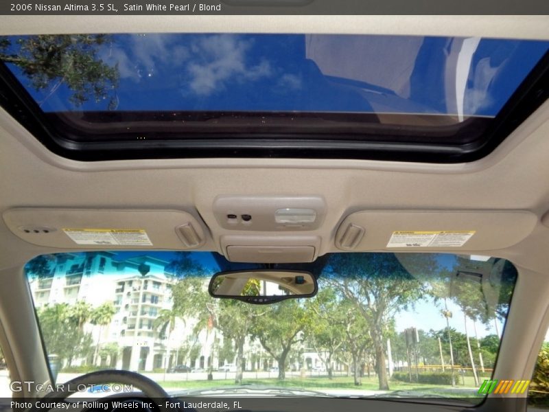 Satin White Pearl / Blond 2006 Nissan Altima 3.5 SL