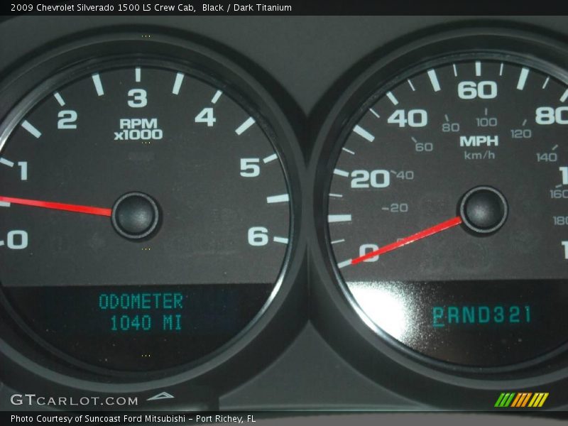 Black / Dark Titanium 2009 Chevrolet Silverado 1500 LS Crew Cab