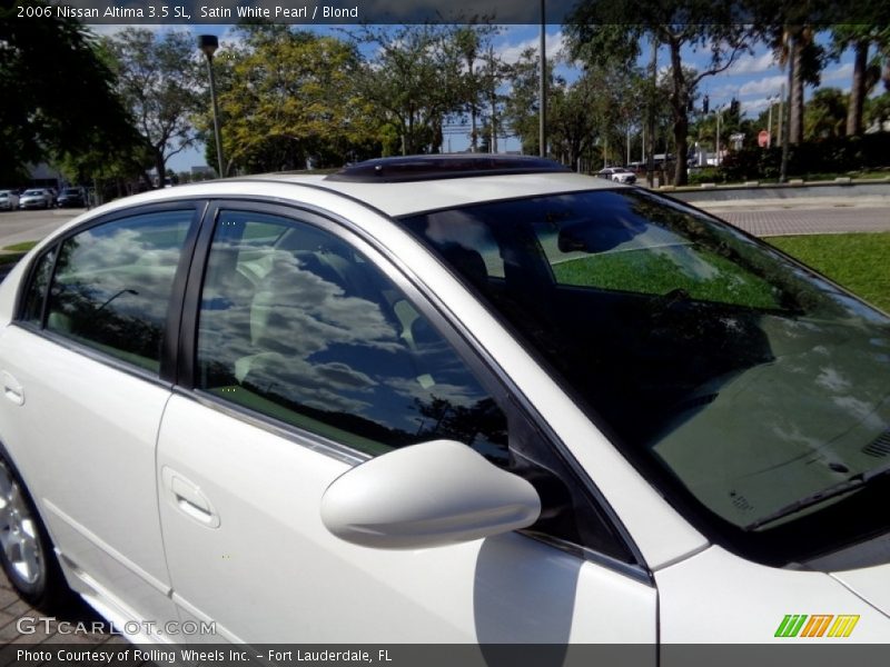 Satin White Pearl / Blond 2006 Nissan Altima 3.5 SL