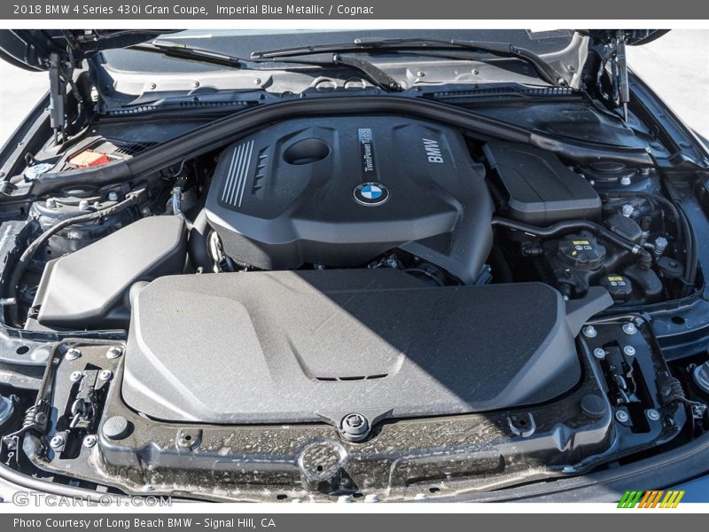 Imperial Blue Metallic / Cognac 2018 BMW 4 Series 430i Gran Coupe