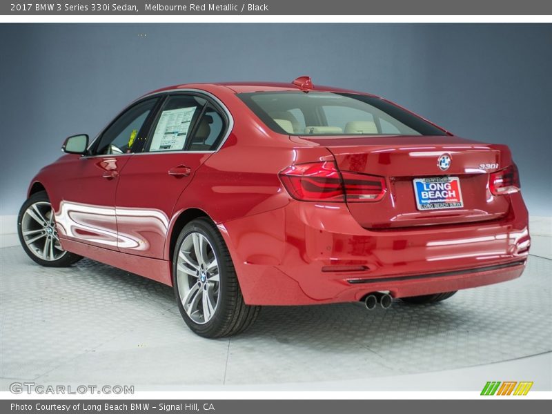 Melbourne Red Metallic / Black 2017 BMW 3 Series 330i Sedan