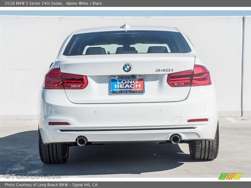 Alpine White / Black 2018 BMW 3 Series 340i Sedan