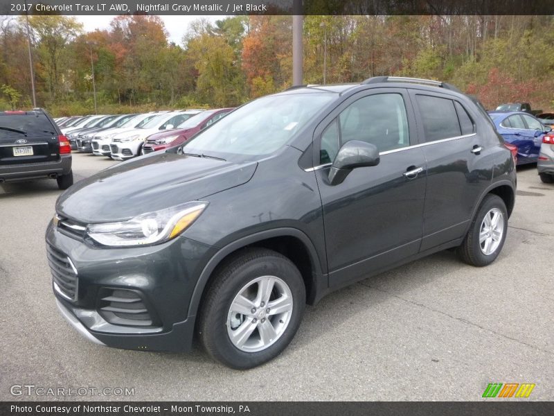 Nightfall Gray Metallic / Jet Black 2017 Chevrolet Trax LT AWD