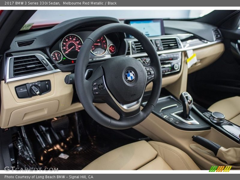 Melbourne Red Metallic / Black 2017 BMW 3 Series 330i Sedan