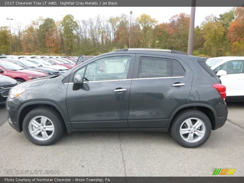 Nightfall Gray Metallic / Jet Black 2017 Chevrolet Trax LT AWD
