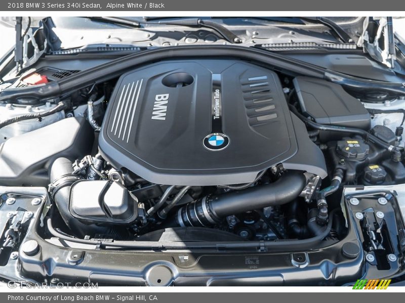 Alpine White / Black 2018 BMW 3 Series 340i Sedan