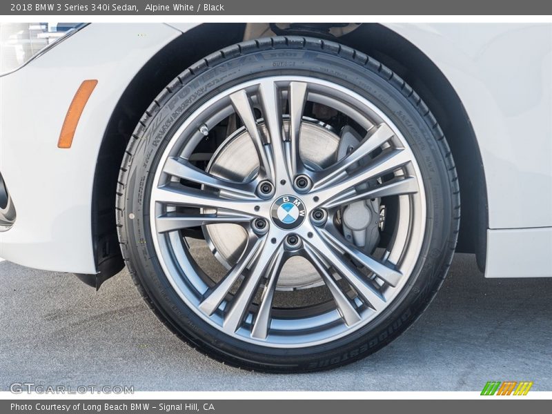 Alpine White / Black 2018 BMW 3 Series 340i Sedan