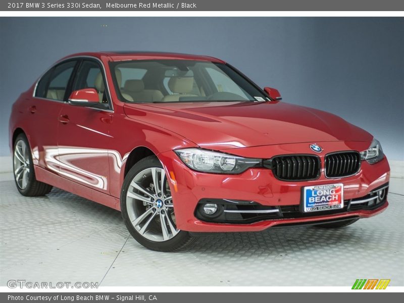 Melbourne Red Metallic / Black 2017 BMW 3 Series 330i Sedan