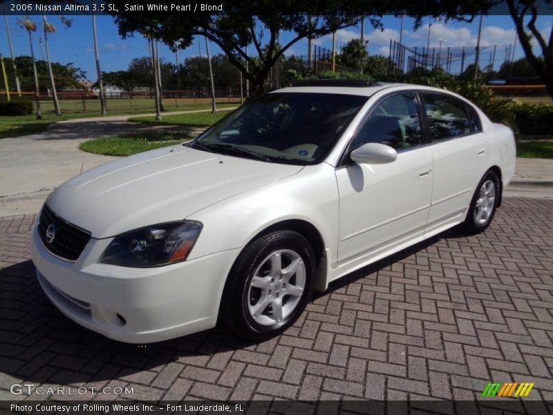 Satin White Pearl / Blond 2006 Nissan Altima 3.5 SL