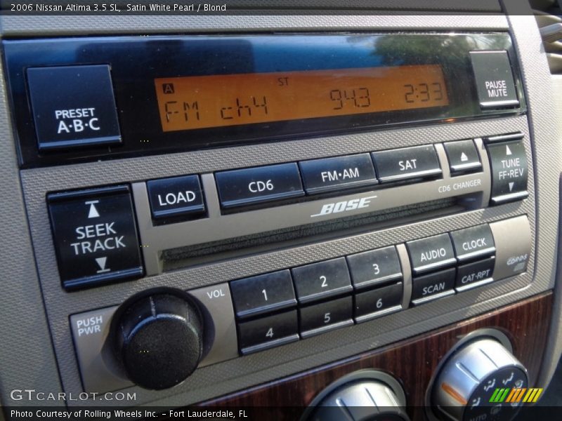 Satin White Pearl / Blond 2006 Nissan Altima 3.5 SL