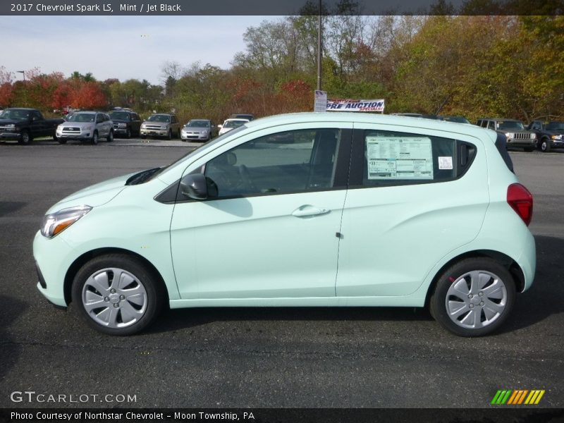 Mint / Jet Black 2017 Chevrolet Spark LS