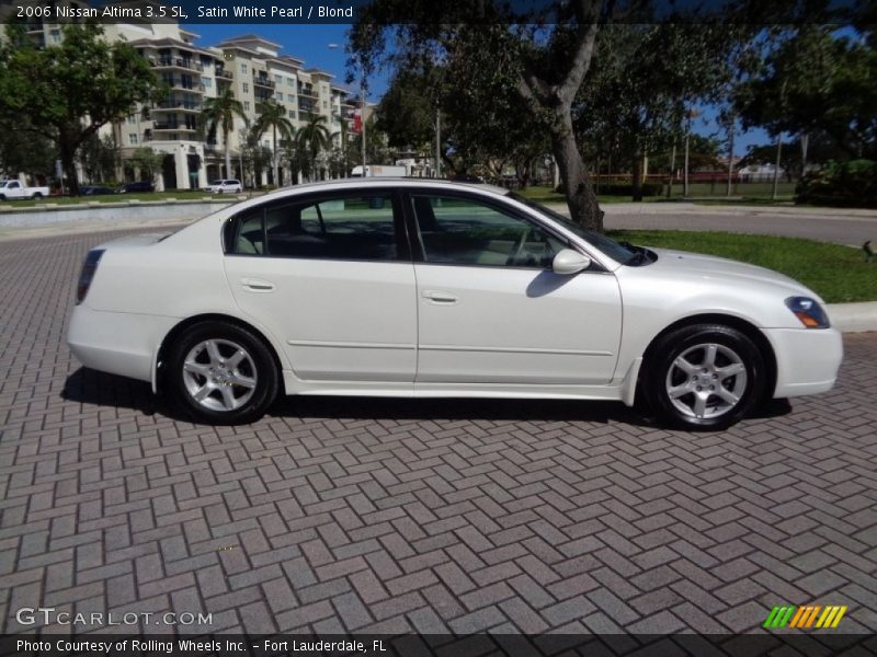 Satin White Pearl / Blond 2006 Nissan Altima 3.5 SL