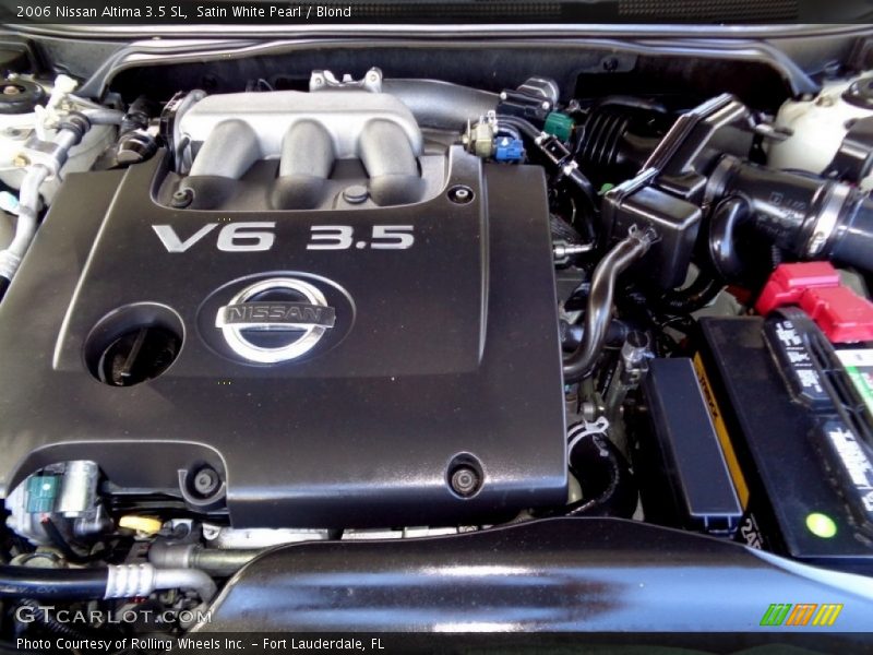 Satin White Pearl / Blond 2006 Nissan Altima 3.5 SL