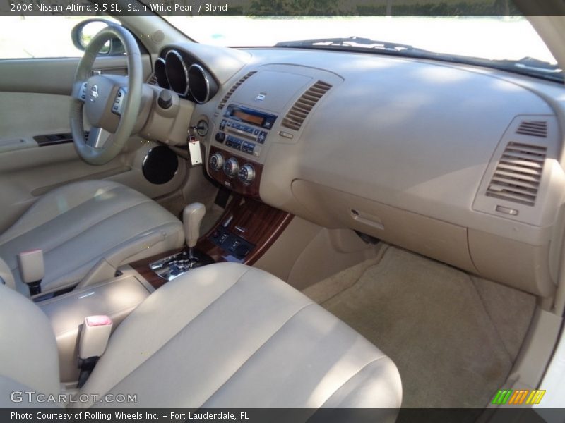 Satin White Pearl / Blond 2006 Nissan Altima 3.5 SL