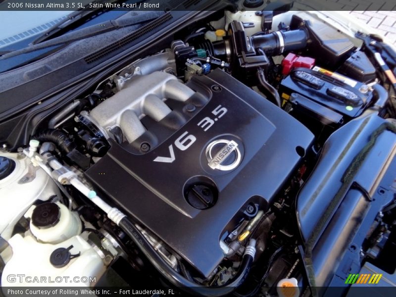 Satin White Pearl / Blond 2006 Nissan Altima 3.5 SL