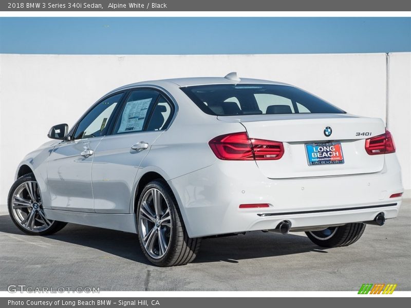 Alpine White / Black 2018 BMW 3 Series 340i Sedan