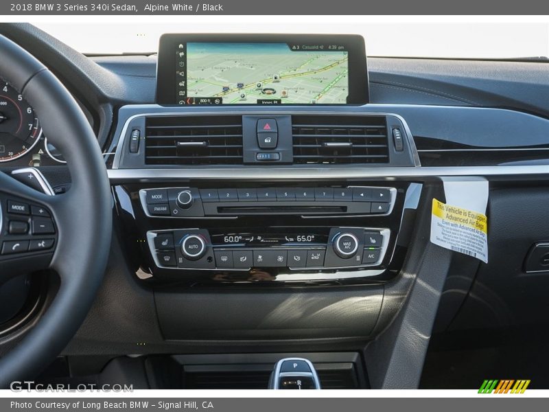 Alpine White / Black 2018 BMW 3 Series 340i Sedan
