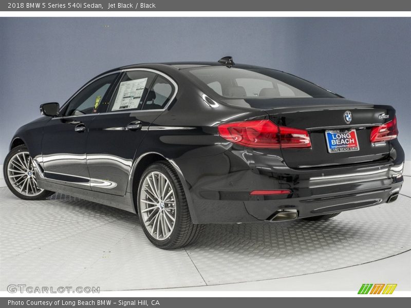 Jet Black / Black 2018 BMW 5 Series 540i Sedan