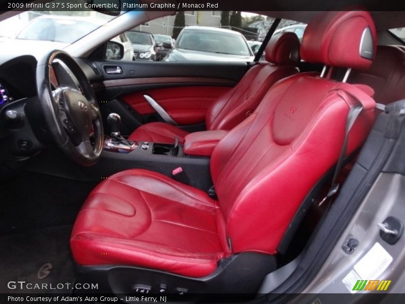 Platinum Graphite / Monaco Red 2009 Infiniti G 37 S Sport Convertible
