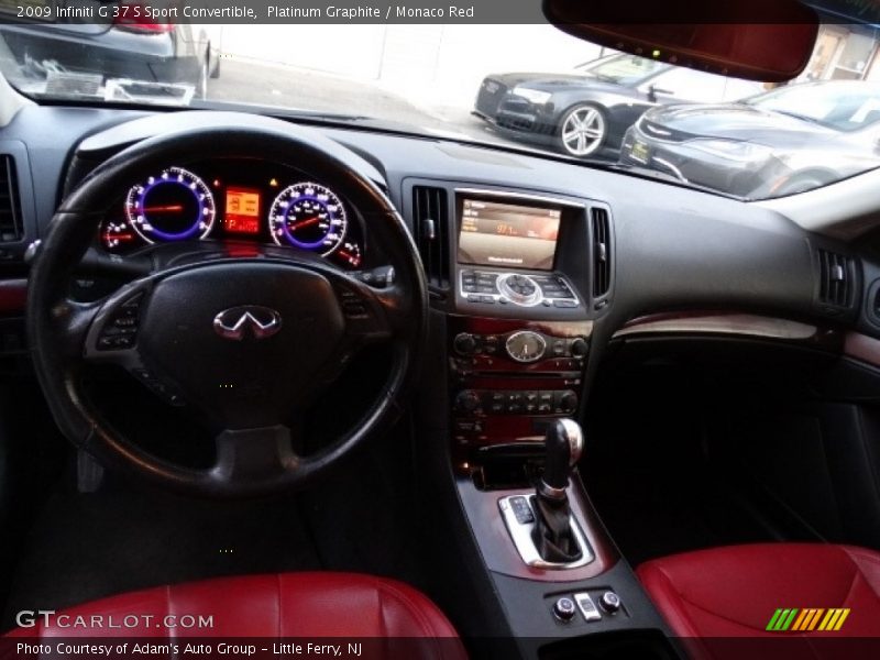 Platinum Graphite / Monaco Red 2009 Infiniti G 37 S Sport Convertible