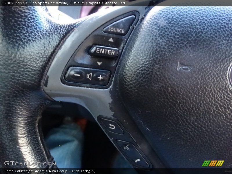 Platinum Graphite / Monaco Red 2009 Infiniti G 37 S Sport Convertible