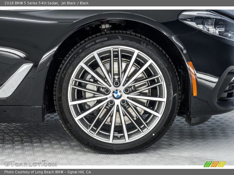 Jet Black / Black 2018 BMW 5 Series 540i Sedan