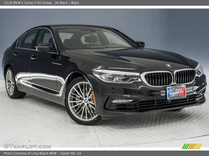 Jet Black / Black 2018 BMW 5 Series 540i Sedan