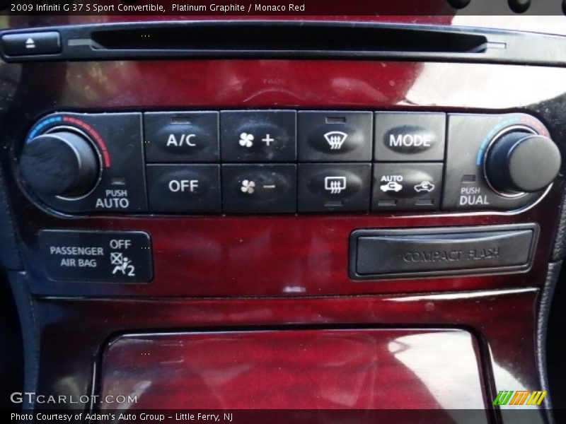 Platinum Graphite / Monaco Red 2009 Infiniti G 37 S Sport Convertible