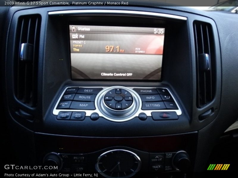 Platinum Graphite / Monaco Red 2009 Infiniti G 37 S Sport Convertible