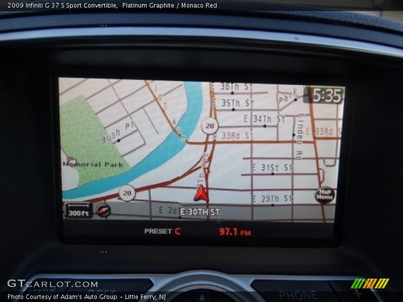 Platinum Graphite / Monaco Red 2009 Infiniti G 37 S Sport Convertible