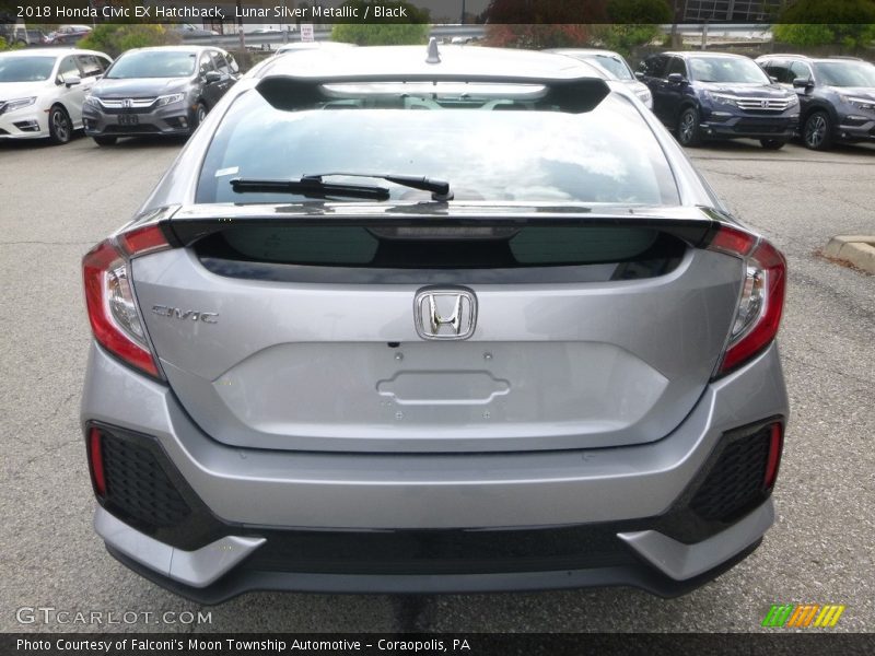 Lunar Silver Metallic / Black 2018 Honda Civic EX Hatchback