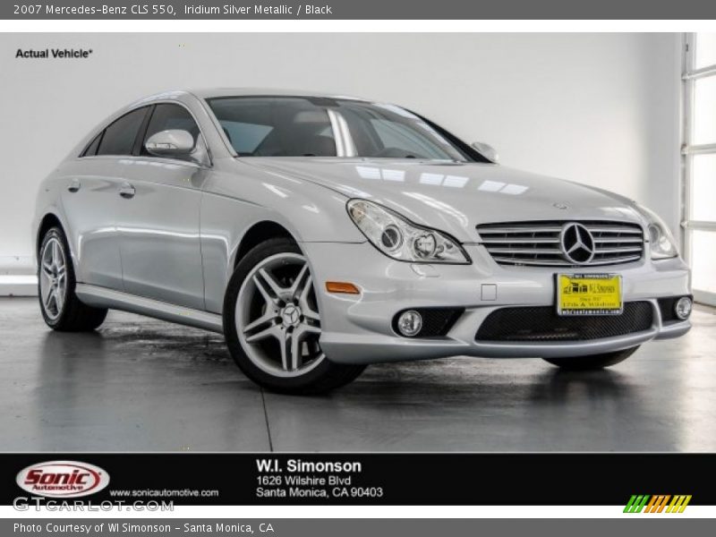 Iridium Silver Metallic / Black 2007 Mercedes-Benz CLS 550