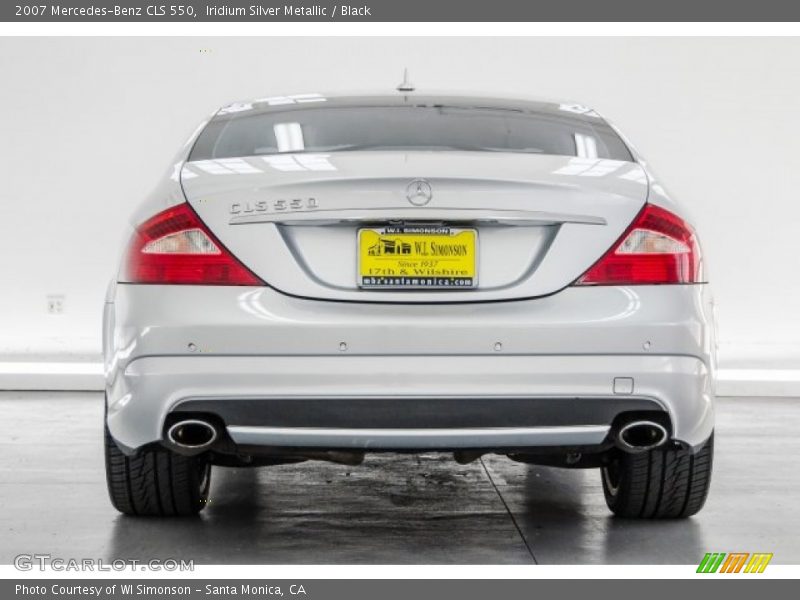 Iridium Silver Metallic / Black 2007 Mercedes-Benz CLS 550