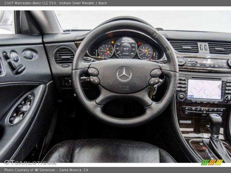 Iridium Silver Metallic / Black 2007 Mercedes-Benz CLS 550