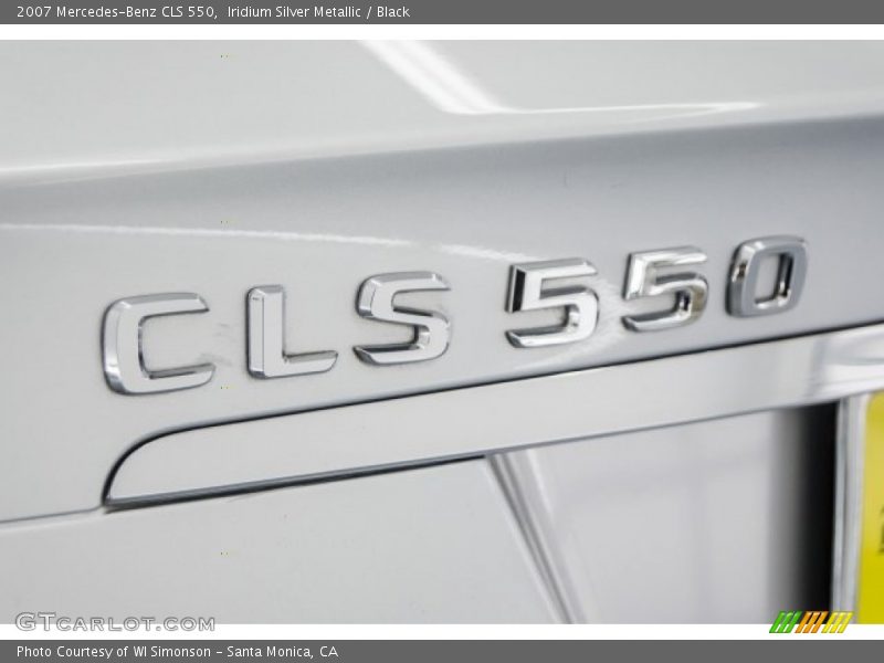 Iridium Silver Metallic / Black 2007 Mercedes-Benz CLS 550
