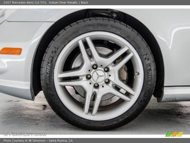 Iridium Silver Metallic / Black 2007 Mercedes-Benz CLS 550