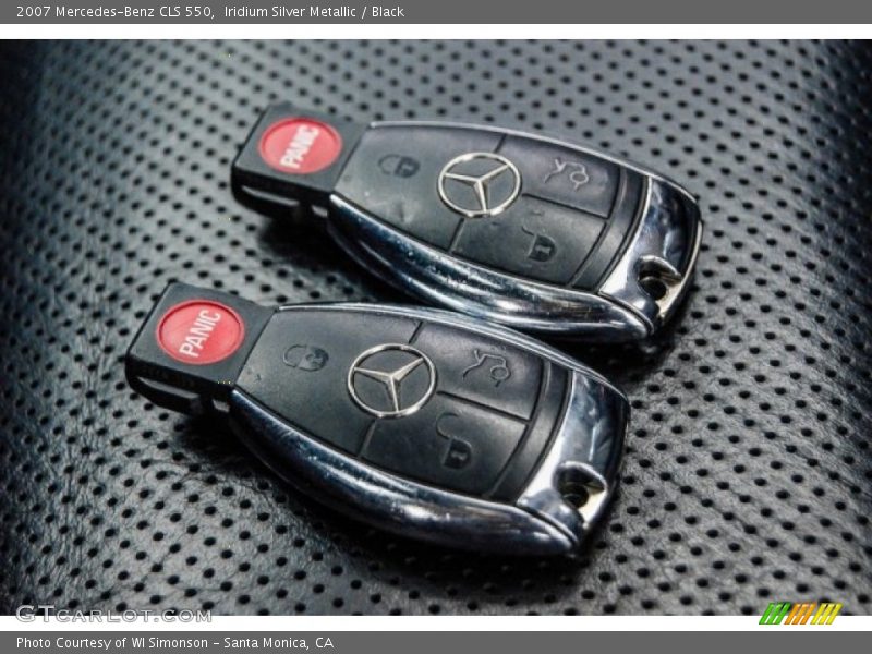 Iridium Silver Metallic / Black 2007 Mercedes-Benz CLS 550