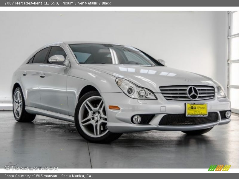 Iridium Silver Metallic / Black 2007 Mercedes-Benz CLS 550
