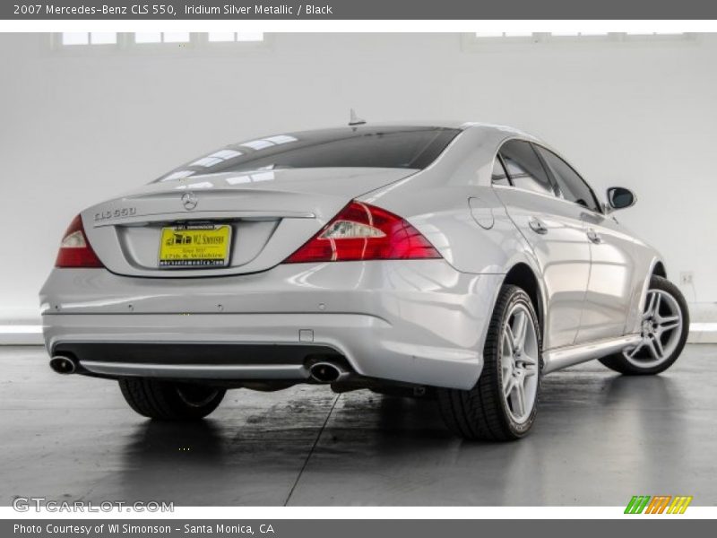 Iridium Silver Metallic / Black 2007 Mercedes-Benz CLS 550