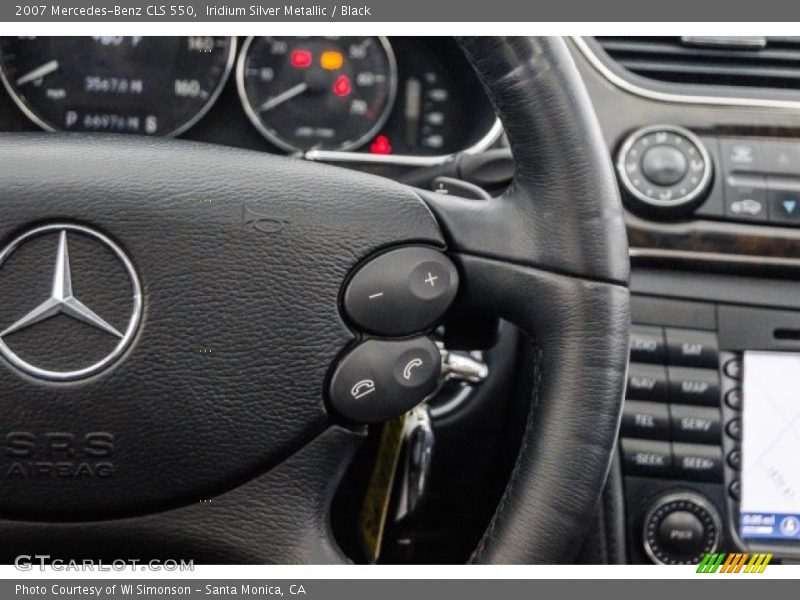 Iridium Silver Metallic / Black 2007 Mercedes-Benz CLS 550