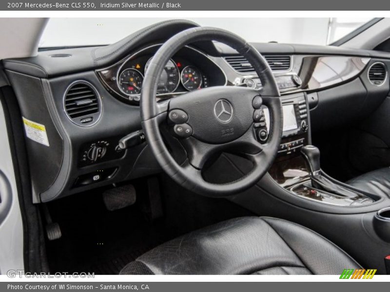 Iridium Silver Metallic / Black 2007 Mercedes-Benz CLS 550