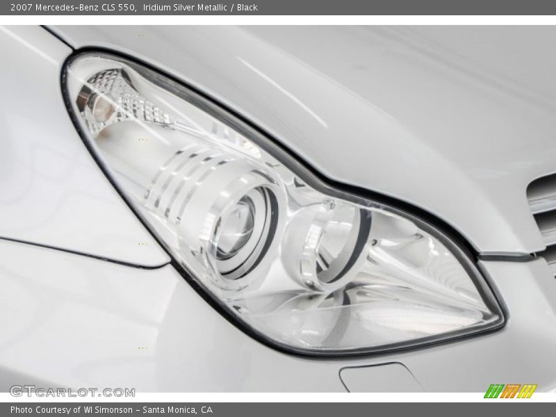 Iridium Silver Metallic / Black 2007 Mercedes-Benz CLS 550