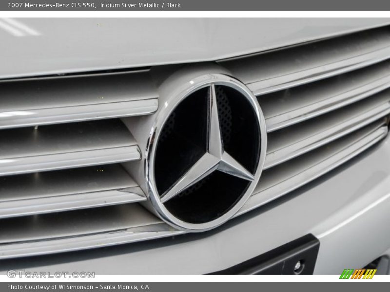 Iridium Silver Metallic / Black 2007 Mercedes-Benz CLS 550