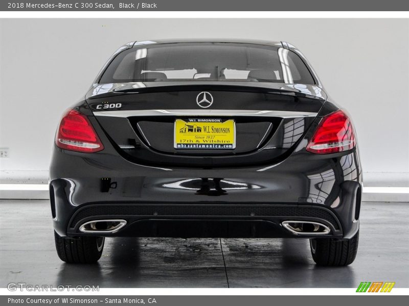 Black / Black 2018 Mercedes-Benz C 300 Sedan