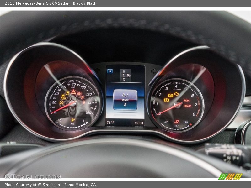Black / Black 2018 Mercedes-Benz C 300 Sedan