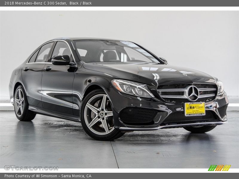Black / Black 2018 Mercedes-Benz C 300 Sedan