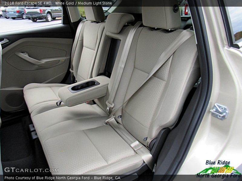 White Gold / Medium Light Stone 2018 Ford Escape SE 4WD