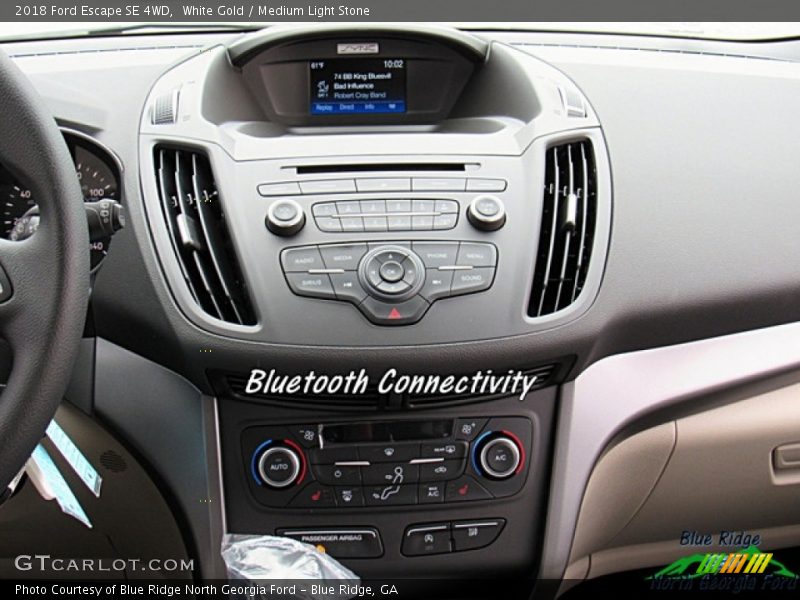 White Gold / Medium Light Stone 2018 Ford Escape SE 4WD