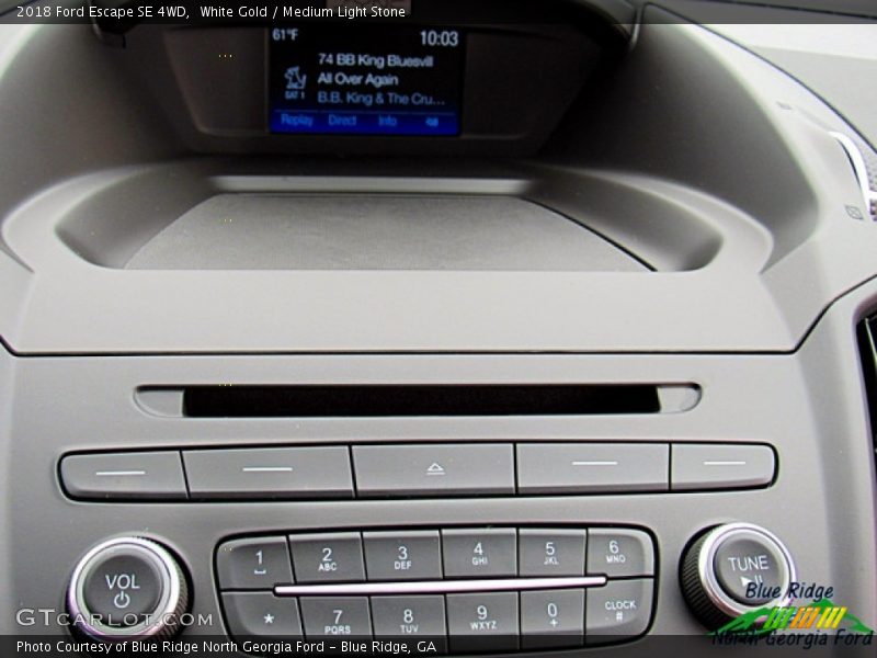 White Gold / Medium Light Stone 2018 Ford Escape SE 4WD