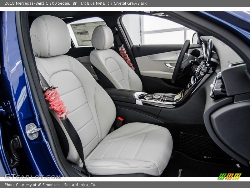 Brilliant Blue Metallic / Crystal Grey/Black 2018 Mercedes-Benz C 300 Sedan